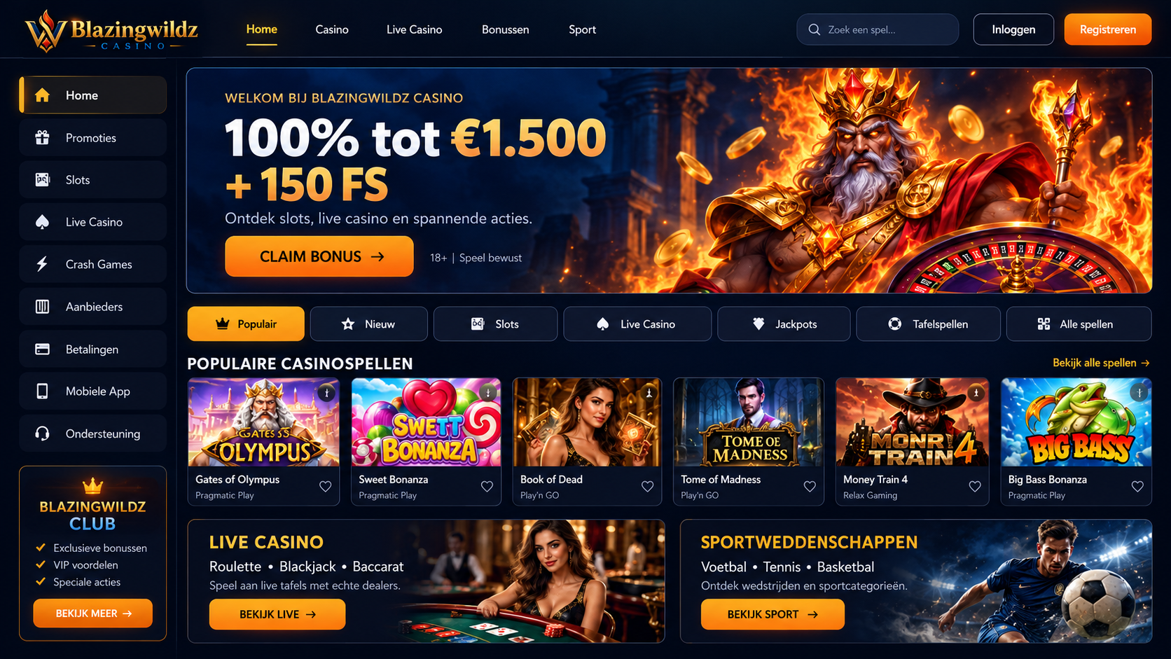 Blazingwildz Casino Gids Nederland: Games, Bonus en Uitbetaling image 1